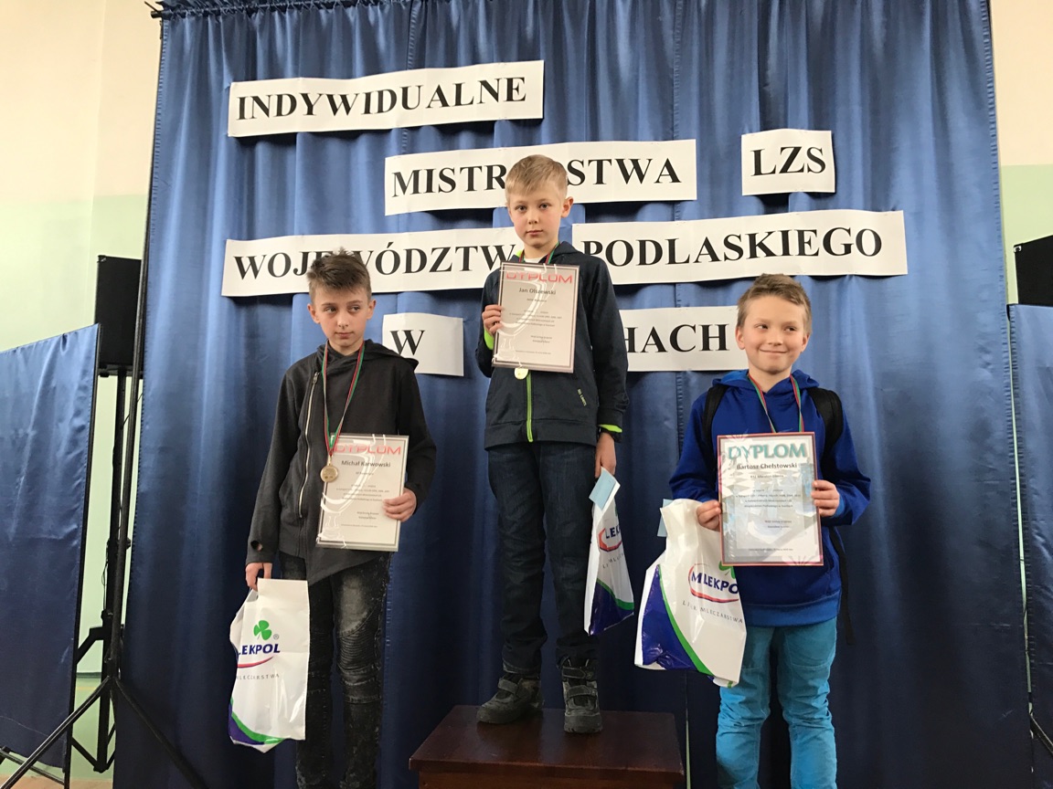 Janek na podium