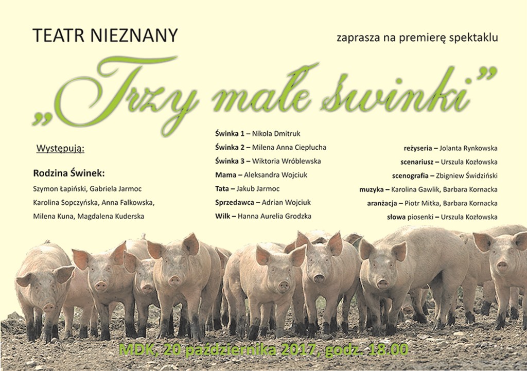 Trzy swinki plakat II