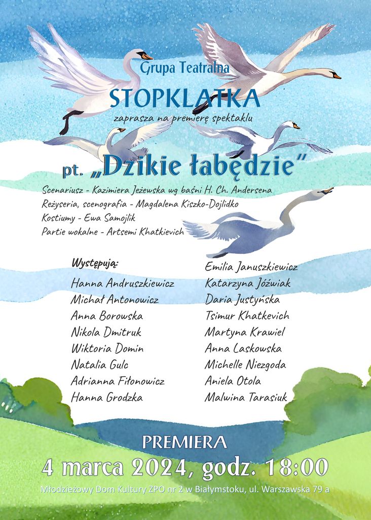 Plakat Dzikie labedzie
