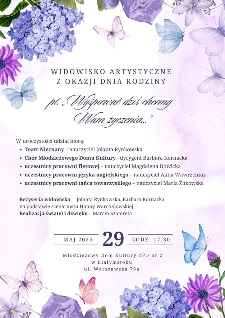 plakat koncert z okazji dnia rodziny 2025