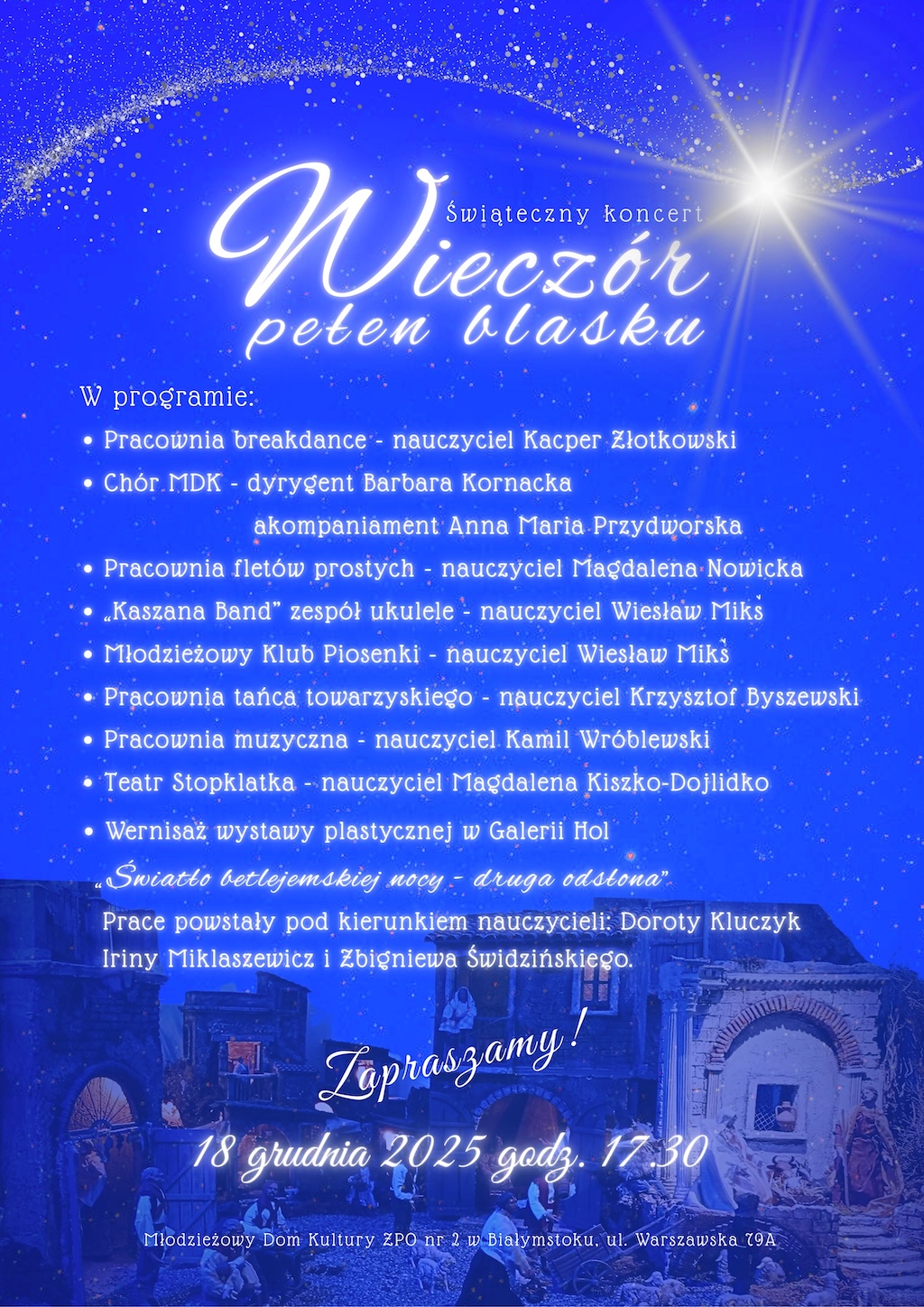 Plakat Wieczor Pełna Blasku 18.12.25